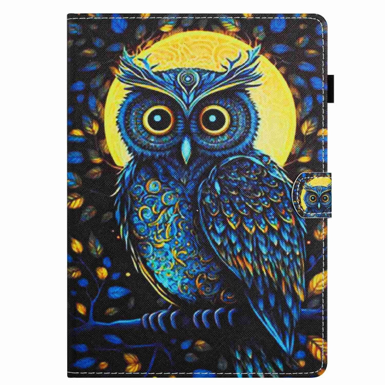 For iPad 11 Pro 2024 / 2020 / Air 4 10.9 Painted Pattern Stitching Smart Leather Tablet Case(Moonlight Eagle) - iPad Air (2022) / (2020) 10.9 Cases by PMC Jewellery | Online Shopping South Africa | PMC Jewellery | Buy Now Pay Later Mobicred