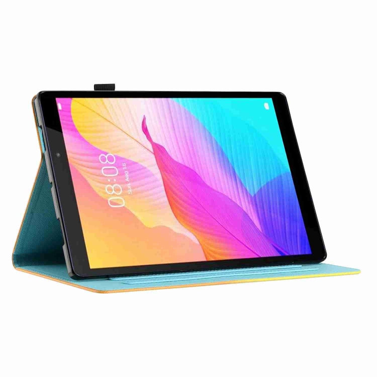 For iPad 11 Pro 2024 / 2020 / Air 4 10.9 Painted Pattern Stitching Smart Leather Tablet Case(Blue Cat) - iPad Air (2022) / (2020) 10.9 Cases by PMC TechLife | Online Shopping South Africa | PMC TechLife | Buy Now Pay Later Mobicred