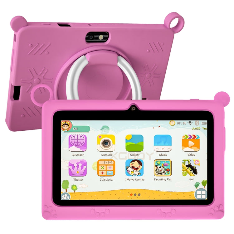 A133 7 inch Kid Tablet with Silicone Case,  2GB+32GB, Android 11 Allwinner A133 Quad Core CPU Support Parental Control Google Play(Pink) -  by PMC Jewellery | Online Shopping South Africa | PMC Jewellery