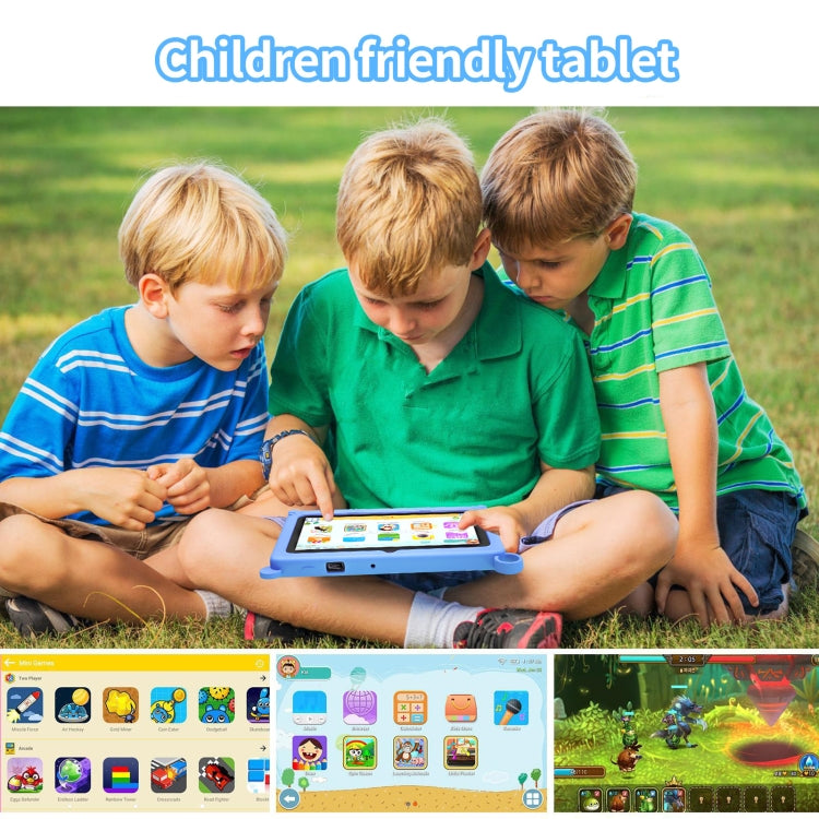 A133 7 inch Kid Tablet with Silicone Case,  2GB+32GB, Android 11 Allwinner A133 Quad Core CPU Support Parental Control Google Play(Blue) -  by PMC Jewellery | Online Shopping South Africa | PMC Jewellery