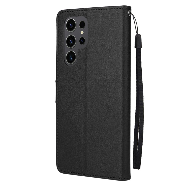 For Samsung Galaxy S24 Ultra 5G 3-Card Slots Multifunctional Leather Phone Case(Black) - Galaxy S24 Ultra 5G Cases by PMC TechLife | Online Shopping South Africa | PMC TechLife