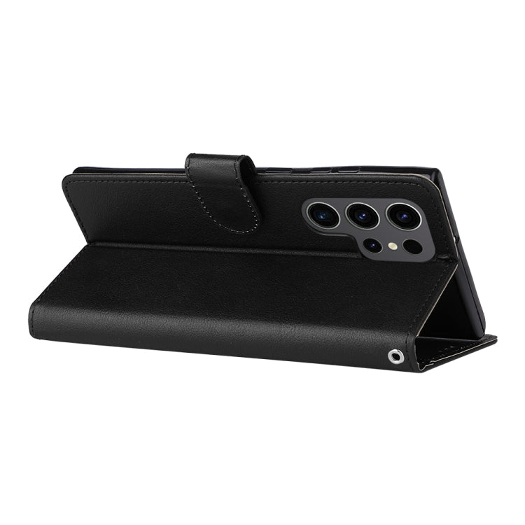 For Samsung Galaxy S24 Ultra 5G 3-Card Slots Multifunctional Leather Phone Case(Black) - Galaxy S24 Ultra 5G Cases by PMC TechLife | Online Shopping South Africa | PMC TechLife