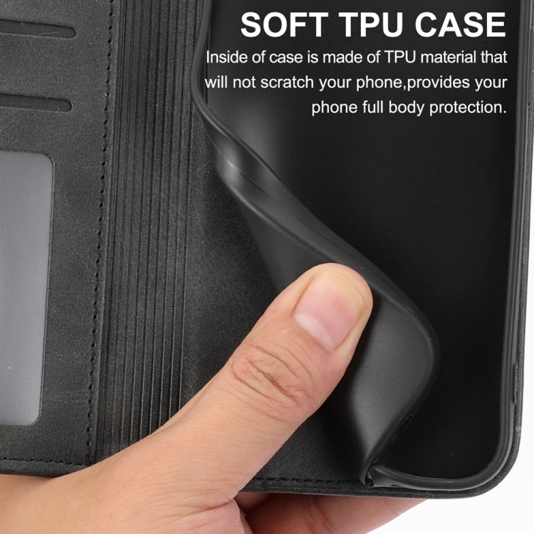 For Google Pixel 9 Pro Cubic Grid Calf Texture Magnetic Leather Phone Case(Black) - Google Cases by PMC TechLife | Online Shopping South Africa | PMC TechLife | Buy Now Pay Later Mobicred
