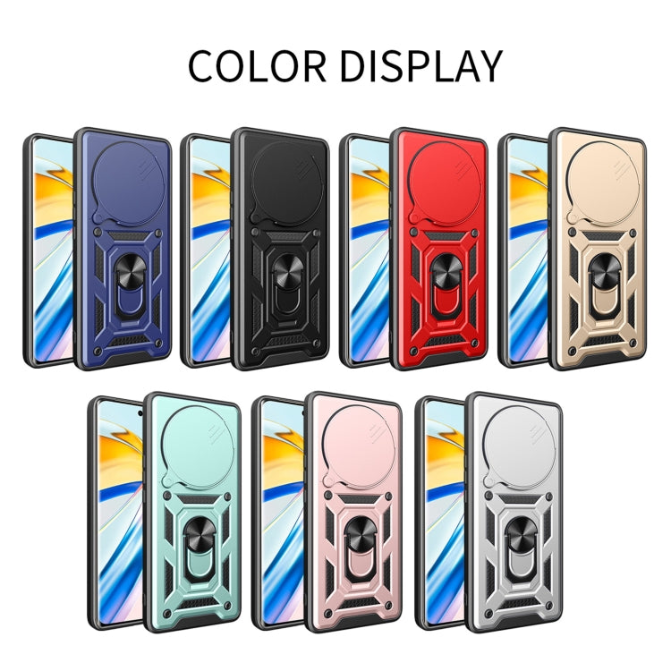 For Honor Magic6 Pro Sliding Camera Cover Design TPU+PC Phone Case(Blue) - Honor Cases by PMC TechLife | Online Shopping South Africa | PMC TechLife | Buy Now Pay Later Mobicred