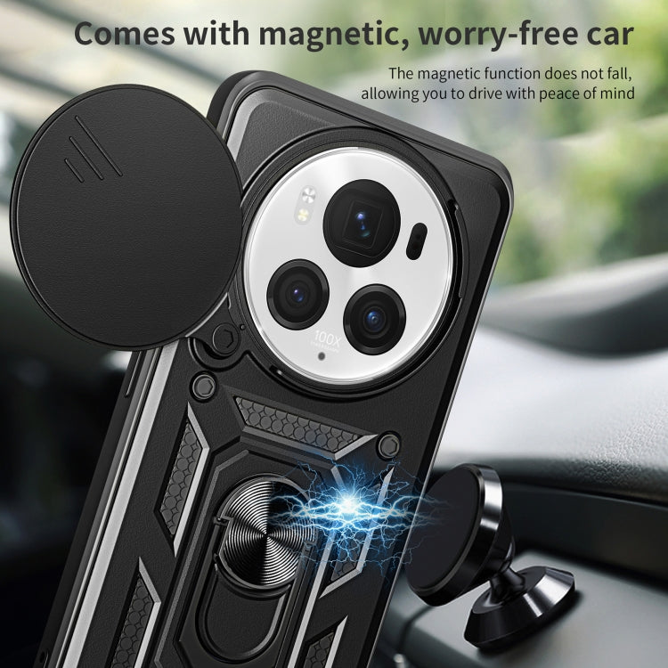 For Honor Magic6 Pro Sliding Camera Cover Design TPU+PC Phone Case(Gold) - Honor Cases by PMC TechLife | Online Shopping South Africa | PMC TechLife | Buy Now Pay Later Mobicred