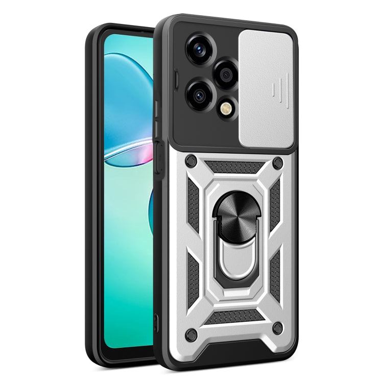 For Honor 200 Lite Global Sliding Camera Cover Design TPU+PC Phone Case(Silver) - free shipping - PMC TechLife - Order now!