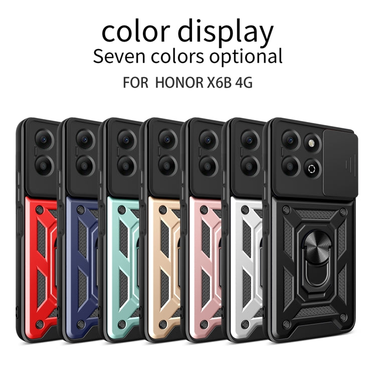 For Honor X6b 4G Sliding Camera Cover Design TPU+PC Phone Case(Black) - free shipping - PMC TechLife - Order now!