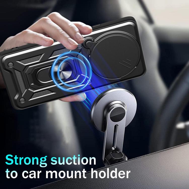 For Honor Magic7 Pro Sliding Camera Cover Design TPU+PC Phone Case(Black) - free shipping - PMC TechLife - Order now!