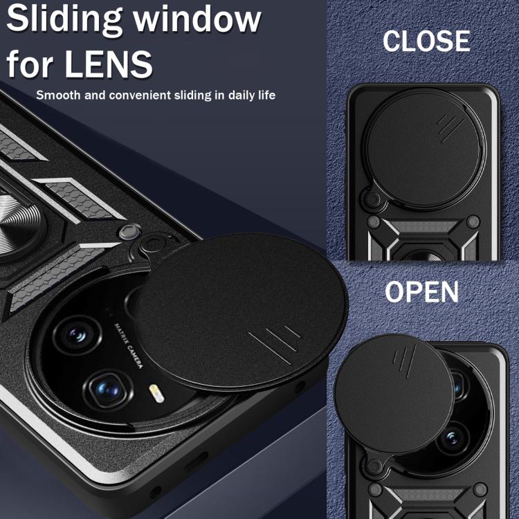 For Honor Magic7 Pro Sliding Camera Cover Design TPU+PC Phone Case(Silver) - free shipping - PMC TechLife - Order now!