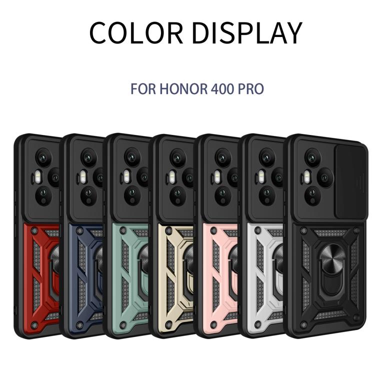 For Honor 400 Pro Global 160.8mm Sliding Camera Cover Design TPU+PC Phone Case(Green) - free shipping - PMC TechLife - Order now!