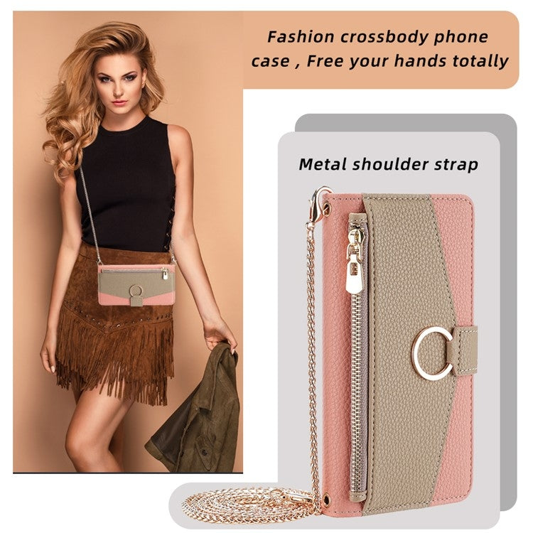 For Huawei nova 10 Pro Crossbody Litchi Texture Leather Phone Case(Pink) - Huawei Cases by PMC TechLife | Online Shopping South Africa | PMC TechLife | Buy Now Pay Later Mobicred