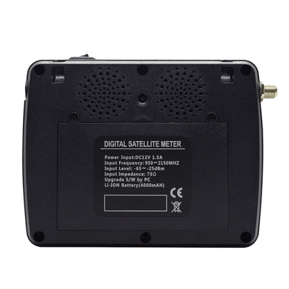 iBRAVEBOX V10 Finder Max 4.3 inch Display Digital Satellite Meter Signal Finder, Support DVB-S/S2/S2X, Plug Type:EU Plug(Black) - Satellite Finder by PMC Jewellery | Online Shopping South Africa | PMC Jewellery | Buy Now Pay Later Mobicred