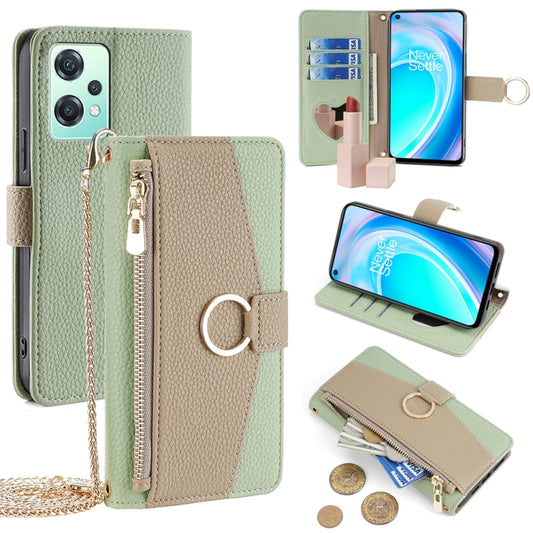 For OnePlus Nord CE 2 Lite 5G Crossbody Litchi Texture Leather Phone Case(Green) - OnePlus Cases by PMC Jewellery | Online Shopping South Africa | PMC Jewellery | Buy Now Pay Later Mobicred