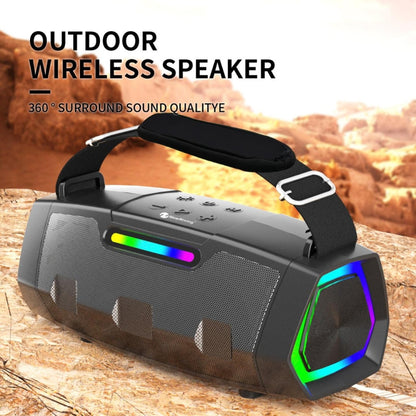 NewRixing NR2033 Portable TWS Wireless Bluetooth Speaker(Grey) - Desktop Speaker by NewRixing | Online Shopping South Africa | PMC Jewellery | Buy Now Pay Later Mobicred