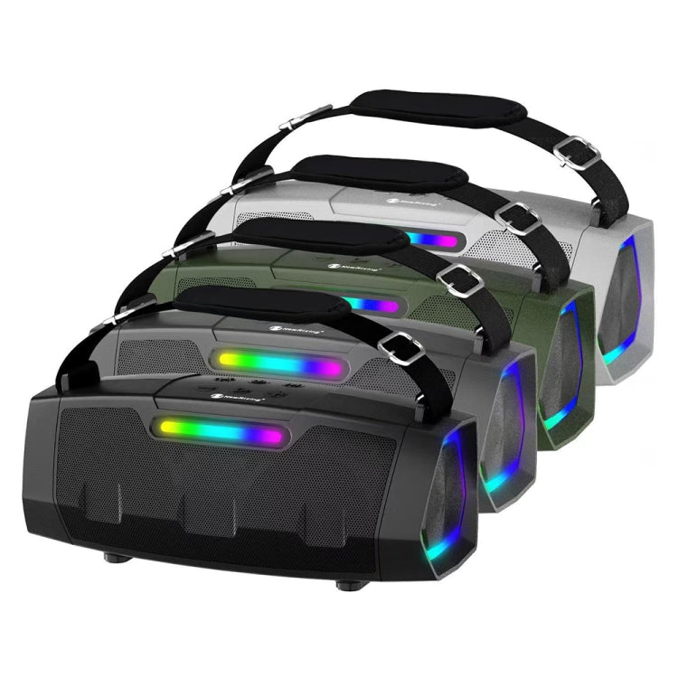 NewRixing NR2033 Portable TWS Wireless Bluetooth Speaker(Silver) - free shipping - PMC Jewellery - Order now!