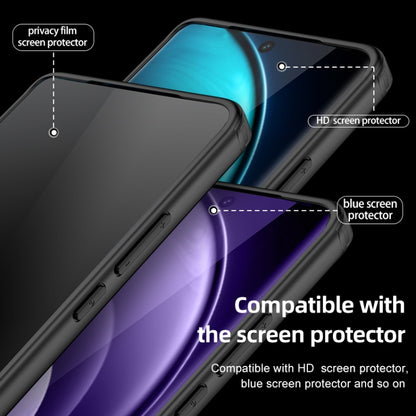 For vivo X100 Pro Armor Clear TPU Hybrid PC Phone Case(Matte Black) - X100 Pro Cases by PMC Jewellery | Online Shopping South Africa | PMC Jewellery | Buy Now Pay Later Mobicred