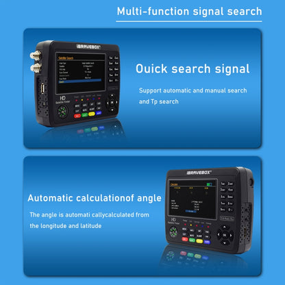 iBRAVEBOX V10 Finder Pro 4.3 inch Display Digital Satellite Meter Signal Finder, Support DVB-S/S2/S2X/T/T2/C, Plug Type:AU Plug(Black) - Satellite Finder by PMC Jewellery | Online Shopping South Africa | PMC Jewellery | Buy Now Pay Later Mobicred