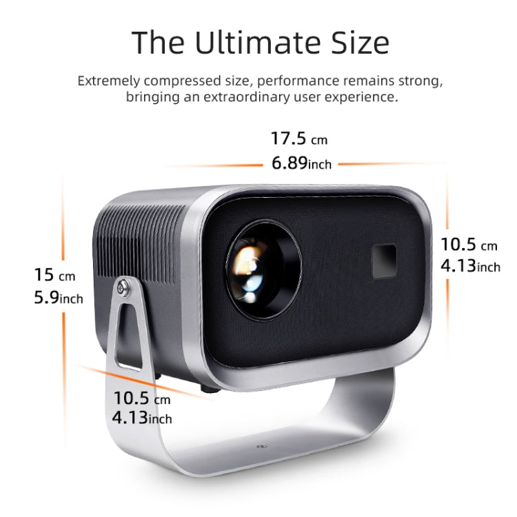 A003 150 Lumens 1280x720P 360 Degree Rotating LED Mini Android Projector, Specification:US Plug - LED Projector by PMC TechLife | Online Shopping South Africa | PMC TechLife | Buy Now Pay Later Mobicred