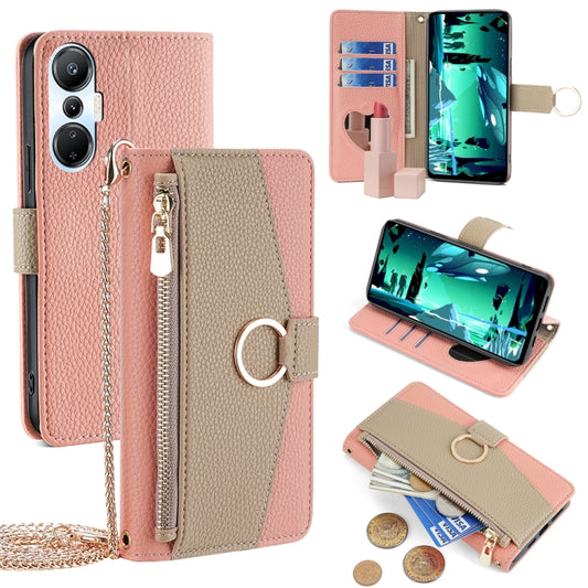 For Infinix Hot 20S Crossbody Litchi Texture Leather Phone Case(Pink) - Infinix Cases by PMC Jewellery | Online Shopping South Africa | PMC Jewellery | Buy Now Pay Later Mobicred