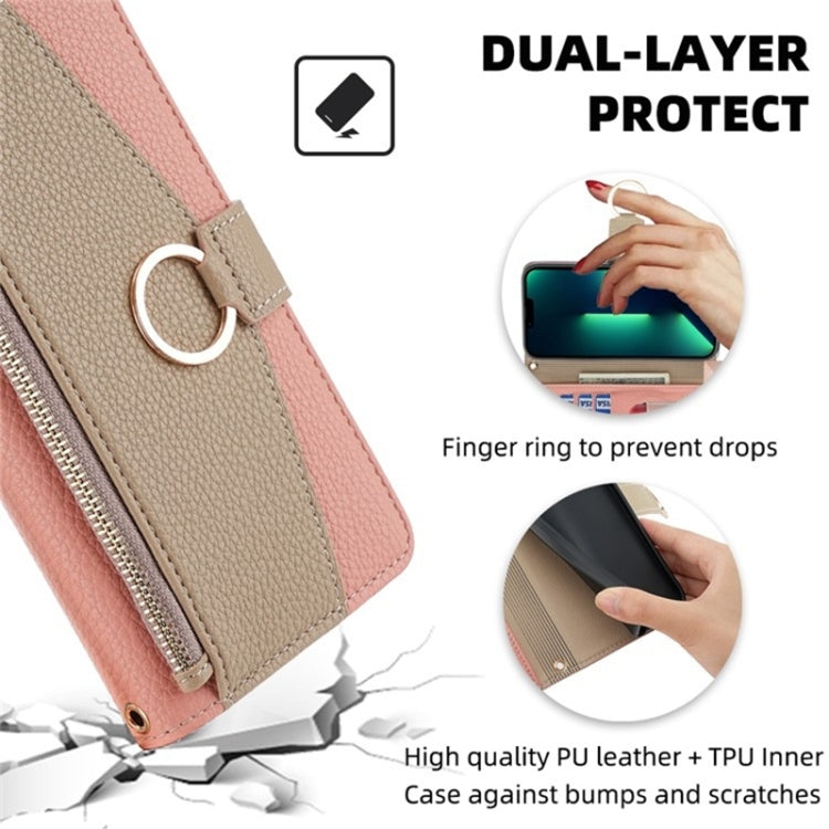 For Infinix Note 10 Pro Crossbody Litchi Texture Leather Phone Case(Pink) - Infinix Cases by PMC TechLife | Online Shopping South Africa | PMC TechLife | Buy Now Pay Later Mobicred