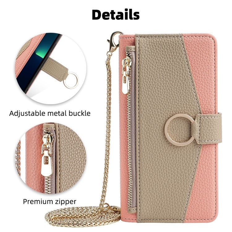 For Infinix Note 40 Pro 4G Crossbody Litchi Texture Leather Phone Case(Pink) - Infinix Cases by PMC TechLife | Online Shopping South Africa | PMC TechLife | Buy Now Pay Later Mobicred