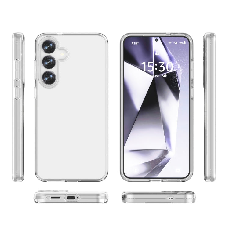 For Samsung Galaxy S25+ 5G Shockproof Terminator Glitter Powder Phone Case(Transparent) - Galaxy S25+ 5G Cases by PMC Jewellery | Online Shopping South Africa | PMC Jewellery | Buy Now Pay Later Mobicred