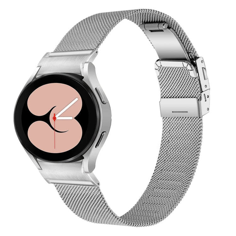 For Samsung Galaxy Watch 6 Quick Release Button Turtle Buckle Milan Watch Band(Silver) - free shipping - PMC TechLife - Order now!