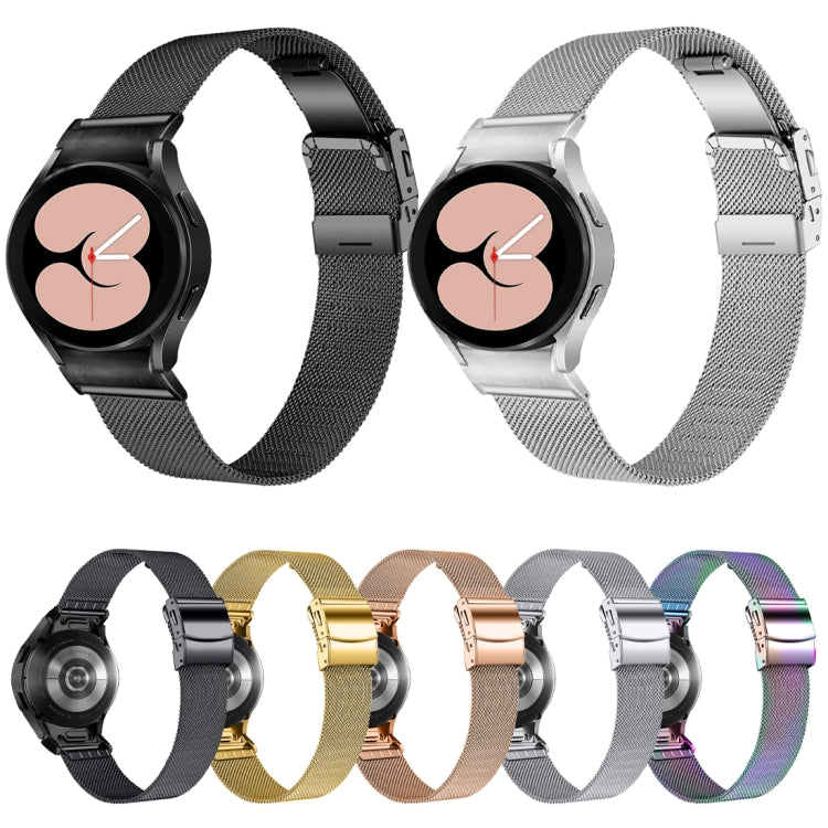 For Samsung Galaxy Watch 6 Quick Release Button Turtle Buckle Milan Watch Band(Colorful) - Watch Bands by PMC TechLife | Online Shopping South Africa | PMC TechLife