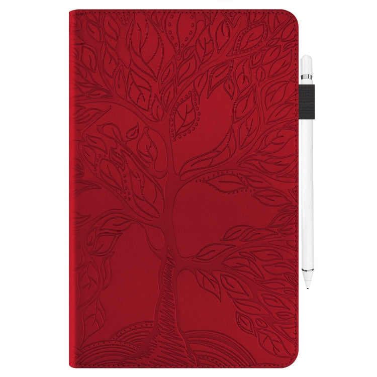 For Lenovo Tab P12 / Xiaoxin Pad Pro 12.7 2023 Life Tree Series Horizontal Flip Leather Tablet Case(Red) - Lenovo by PMC TechLife | Online Shopping South Africa | PMC TechLife | Buy Now Pay Later Mobicred