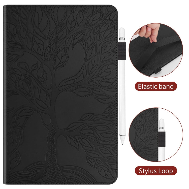 For Lenovo Tab M11 / Xiaoxin Pad 11 2024 Life Tree Series Horizontal Flip Leather Tablet Case(Black) - Lenovo by PMC Jewellery | Online Shopping South Africa | PMC Jewellery | Buy Now Pay Later Mobicred