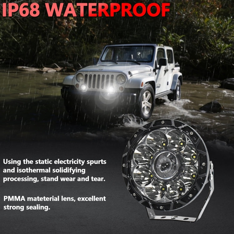 E16 55W 6000LM / 6000K 7 inch Off-road Vehicle Round Work Light(White Light) - Work Lights by PMC Jewellery | Online Shopping South Africa | PMC Jewellery | Buy Now Pay Later Mobicred