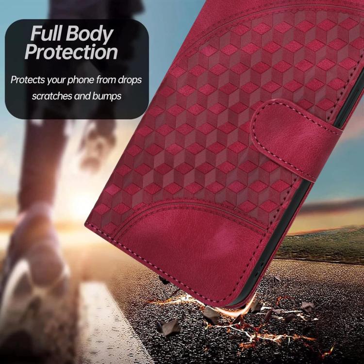 For iPhone 17 Air YX0060 Elephant Head Embossed Phone Leather Case with Lanyard(Rose Red) - free shipping - PMc TechLife - Order now!