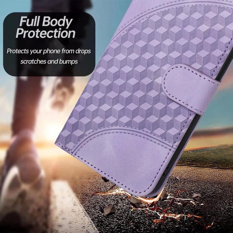 For iPhone 17 YX0060 Elephant Head Embossed Phone Leather Case with Lanyard(Light Purple) - free shipping - PMc TechLife - Order now!
