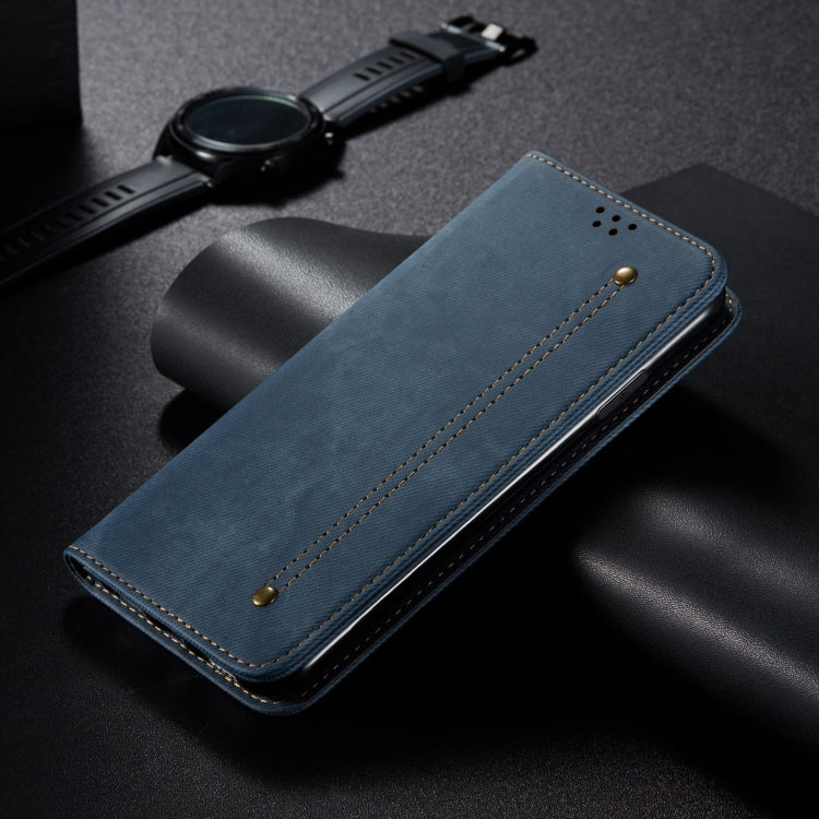 For Motorola Moto G64 5G Global Denim Texture Flip Leather Phone Case(Blue) - free shipping - PMC TechLife - Order now!