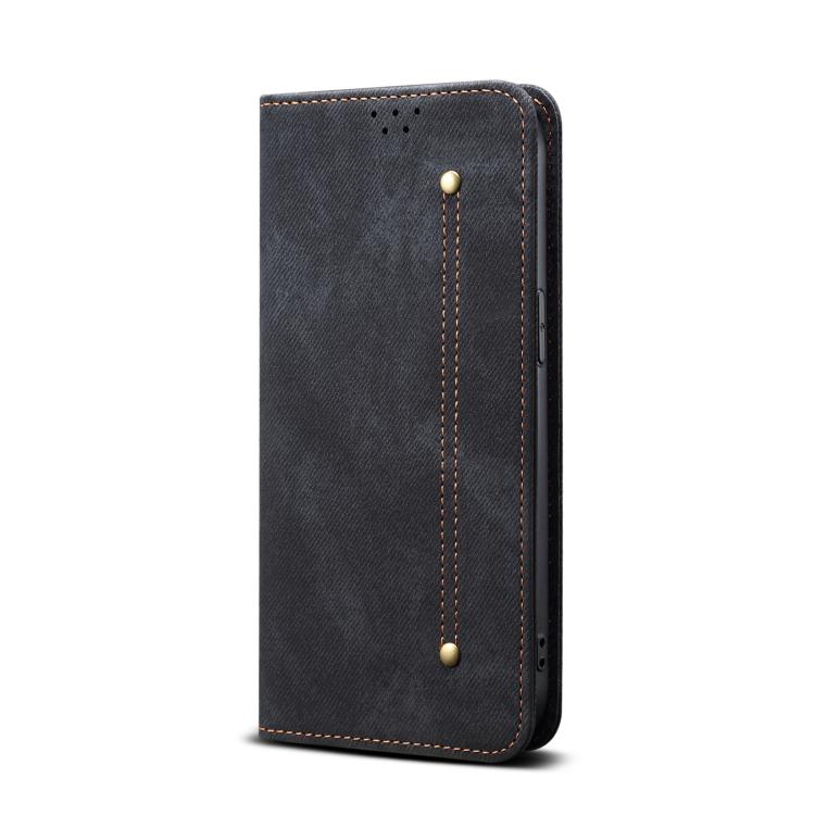 For Motorola Moto G56 5G Denim Texture Flip Leather Phone Case(Black) - free shipping - PMC TechLife - Order now!