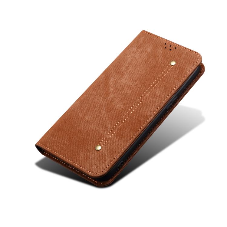 For Motorola Moto G86 Power Denim Texture Flip Leather Phone Case(Brown) - free shipping - PMC TechLife - Order now!