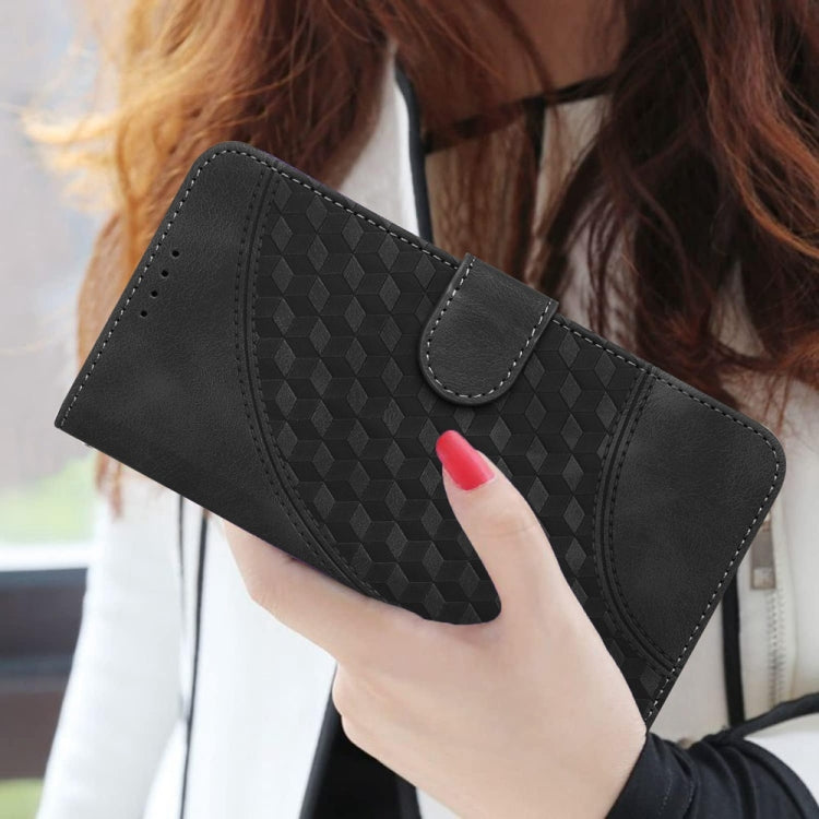 For Motorola Edge 5G 2024 Elephant Head Embossed Phone Leather Case with Lanyard(Black) - Motorola Cases by PMC Jewellery | Online Shopping South Africa | PMC Jewellery | Buy Now Pay Later Mobicred
