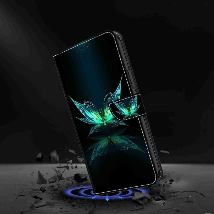 For Honor Magic5 Pro Crystal 3D Shockproof Protective Leather Phone Case(Reflection Dutterfly) - Honor Cases by PMC TechLife | Online Shopping South Africa | PMC TechLife | Buy Now Pay Later Mobicred