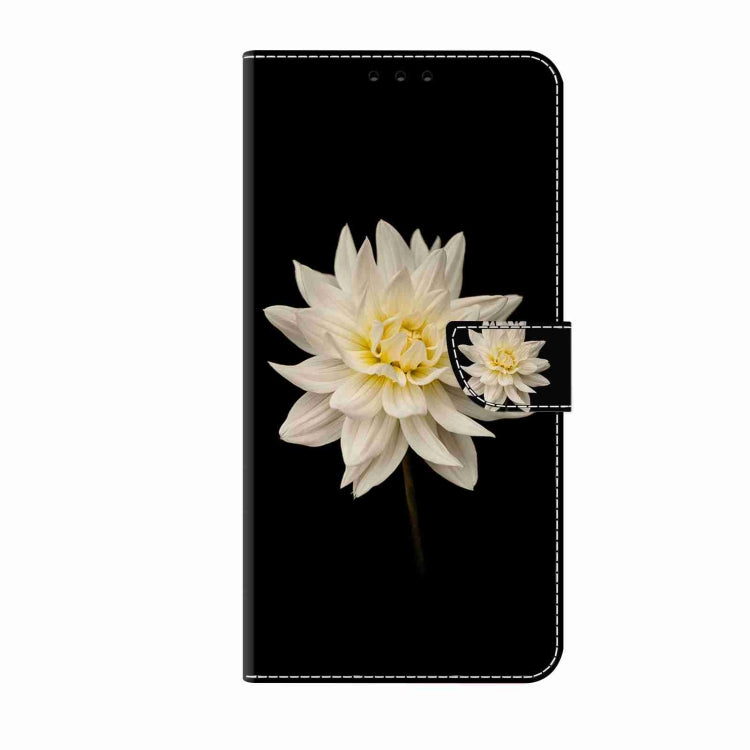 For Honor Magic5 Pro Crystal 3D Shockproof Protective Leather Phone Case(White Flower) - Honor Cases by PMC Jewellery | Online Shopping South Africa | PMC Jewellery | Buy Now Pay Later Mobicred