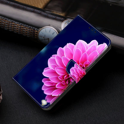 For Honor Magic6 Lite Crystal 3D Shockproof Protective Leather Phone Case(Pink Petals) - Honor Cases by PMC Jewellery | Online Shopping South Africa | PMC Jewellery | Buy Now Pay Later Mobicred