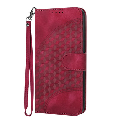 For Google Pixel 9 Pro YX0060 Elephant Head Embossed Phone Leather Case with Lanyard(Rose Red) - Google Cases by PMC Jewellery | Online Shopping South Africa | PMC Jewellery | Buy Now Pay Later Mobicred