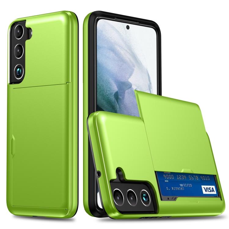 For Samsung Galaxy S25 5G Shockproof Armor Phone Case with Card Slot(Green) - Galaxy S25 5G Cases by PMC Jewellery | Online Shopping South Africa | PMC Jewellery | Buy Now Pay Later Mobicred