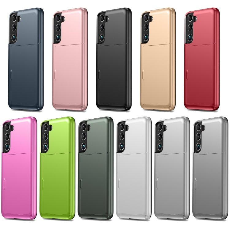 For Samsung Galaxy S24 5G Shockproof Armor Phone Case with Card Slot(Gold) - Galaxy S24 5G Cases by PMC TechLife | Online Shopping South Africa | PMC TechLife