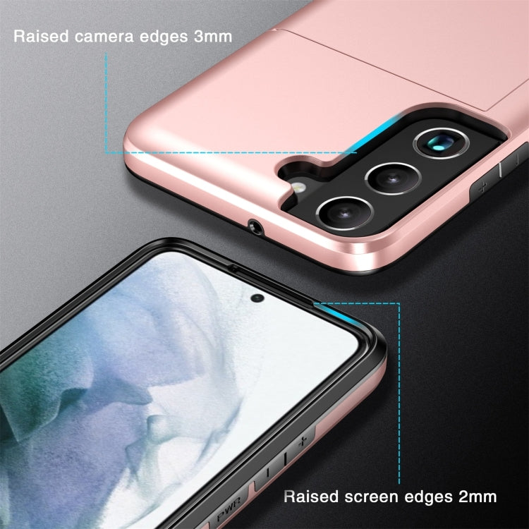 For Samsung Galaxy S24 5G Shockproof Armor Phone Case with Card Slot(Grey) - Galaxy S24 5G Cases by PMC TechLife | Online Shopping South Africa | PMC TechLife