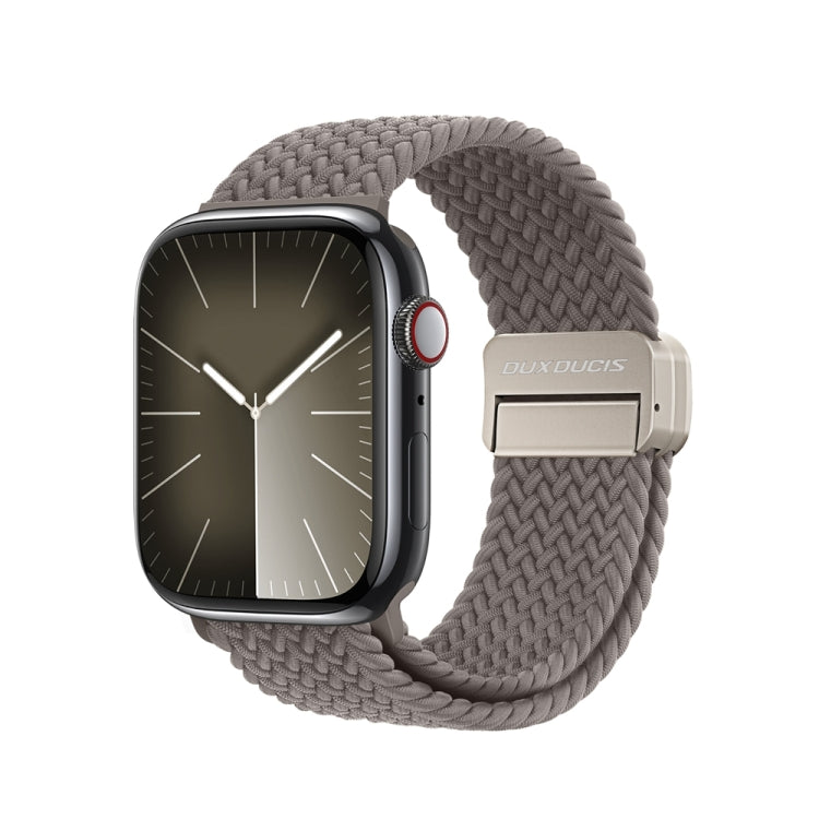 For Apple Watch Series 9 41mm DUX DUCIS Mixture Pro Series Magnetic Buckle Nylon Braid Watch Band(Clay) - Watch Bands by DUX DUCIS | Online Shopping South Africa | PMC Jewellery | Buy Now Pay Later Mobicred