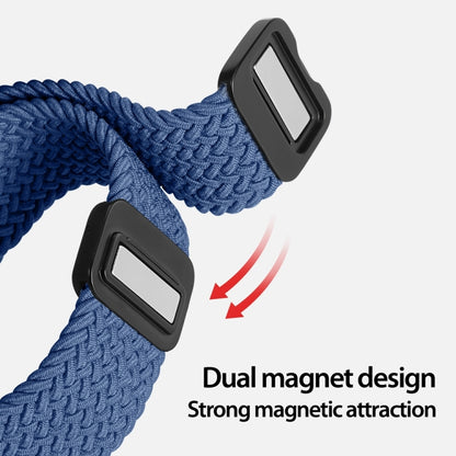 For Apple Watch SE 2022 40mm DUX DUCIS Mixture Pro Series Magnetic Buckle Nylon Braid Watch Band(Storm Blue) - Watch Bands by DUX DUCIS | Online Shopping South Africa | PMC Jewellery | Buy Now Pay Later Mobicred