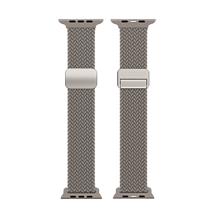 For Apple Watch SE 2022 44mm DUX DUCIS Mixture Pro Series Magnetic Buckle Nylon Braid Watch Band(Clay) - Watch Bands by DUX DUCIS | Online Shopping South Africa | PMC Jewellery | Buy Now Pay Later Mobicred