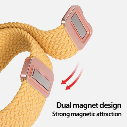 For Apple Watch SE 2022 44mm DUX DUCIS Mixture Pro Series Magnetic Buckle Nylon Braid Watch Band(Sunny Color) - Watch Bands by DUX DUCIS | Online Shopping South Africa | PMC Jewellery | Buy Now Pay Later Mobicred