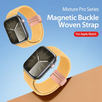 For Apple Watch SE 40mm DUX DUCIS Mixture Pro Series Magnetic Buckle Nylon Braid Watch Band(Sunny Color) - Watch Bands by DUX DUCIS | Online Shopping South Africa | PMC Jewellery | Buy Now Pay Later Mobicred