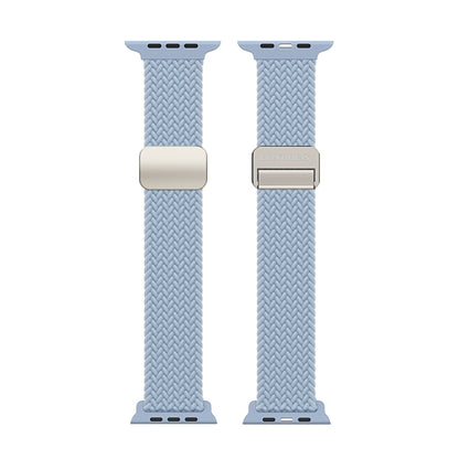 For Apple Watch SE 44mm DUX DUCIS Mixture Pro Series Magnetic Buckle Nylon Braid Watch Band(Light Blue) - Watch Bands by DUX DUCIS | Online Shopping South Africa | PMC Jewellery | Buy Now Pay Later Mobicred